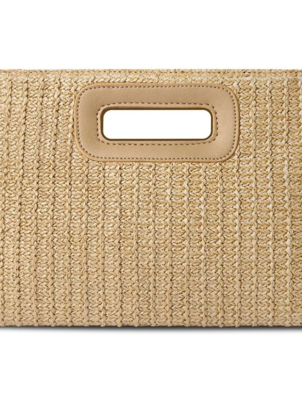 Beach Clutch Bag Straw Summer Clutch Purses for Women Handmade Woven Purse Detac